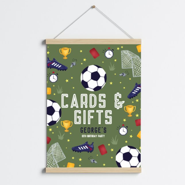 Modern Boys Soccer ball Cards & Gifts Poster (Skapare uppladdad)