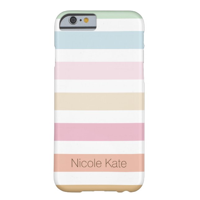 Modern bra pastel färg monogram Case-Mate iPhone skal (Baksidan)