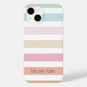 modern bra pastel färg monogram Fodral-Mate iPhone