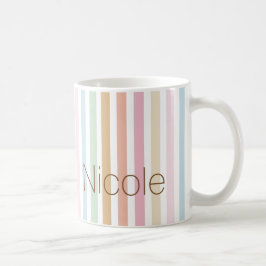 Modern bra pastel färger monogram kaffemugg