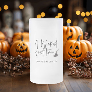Modern Bra-tidsoffert HAPPY HALLOWEEN Frostat Ölglas