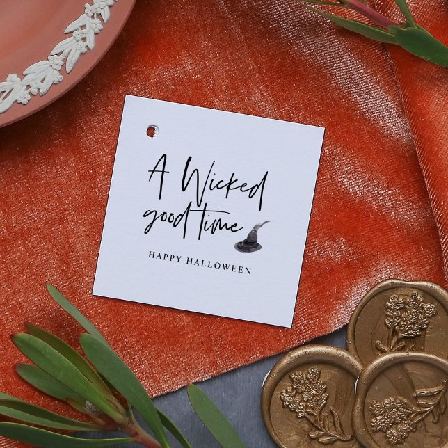 Modern Bra-tidsoffert | HAPPY HALLOWEEN Gåvor Etiketter (Skapare uppladdad)