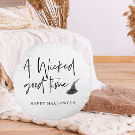 Modern Bra-tidsoffert | HAPPY HALLOWEEN Rund Kudde