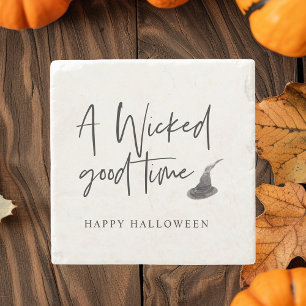 Modern Bra-tidsoffert HAPPY HALLOWEEN Stenunderlägg