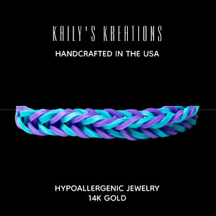 Modern Bracelet Visning Black White Fyrkantigt Visitkort