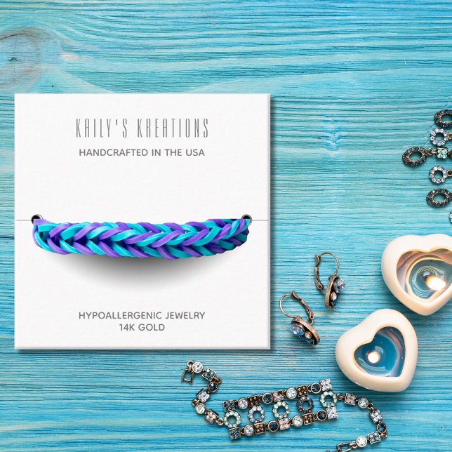 Modern Bracelet Visning Vit ruta Fyrkantigt Visitkort (Skapare uppladdad)