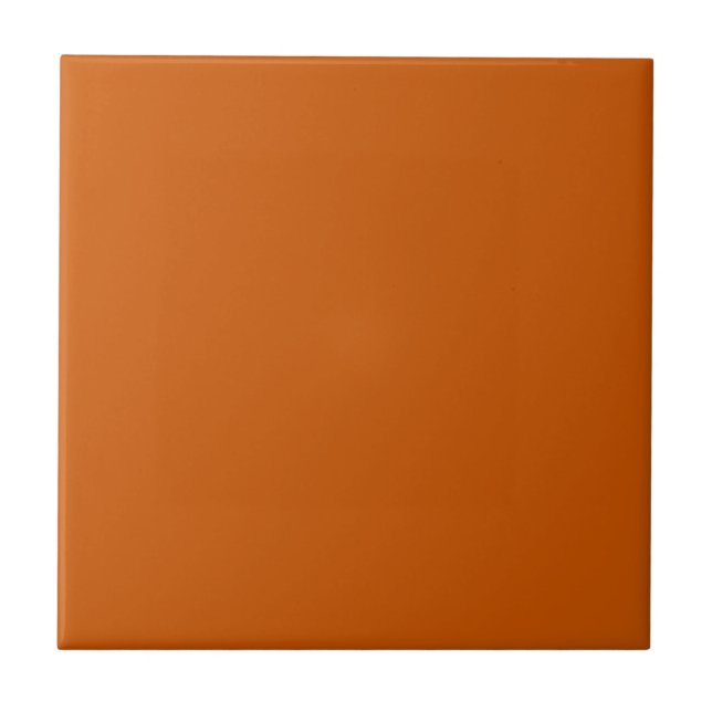 Modern bränd Orange - fast Färg Kakelplatta (Framsidan)