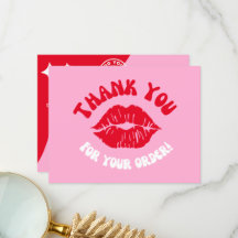 Modern Brand Rosa Red Kiss Business Logotyp Tack