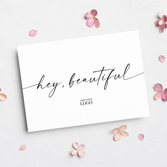 Modern Branded Hej Snygg Tack Kort (Skapare uppladdad)