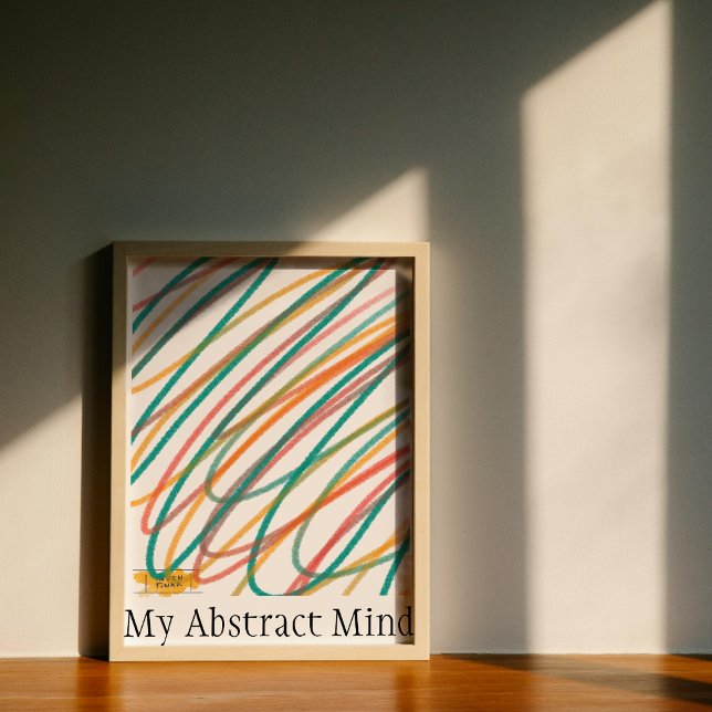Modern brant klottprat av min Abstrakt Fototryck (Skapare uppladdad)