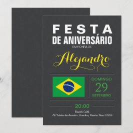 Modern: Brasil-fest Inbjudningar