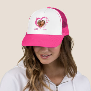 Modern Breast Cancer Awareness Warrior Photo Namn Keps