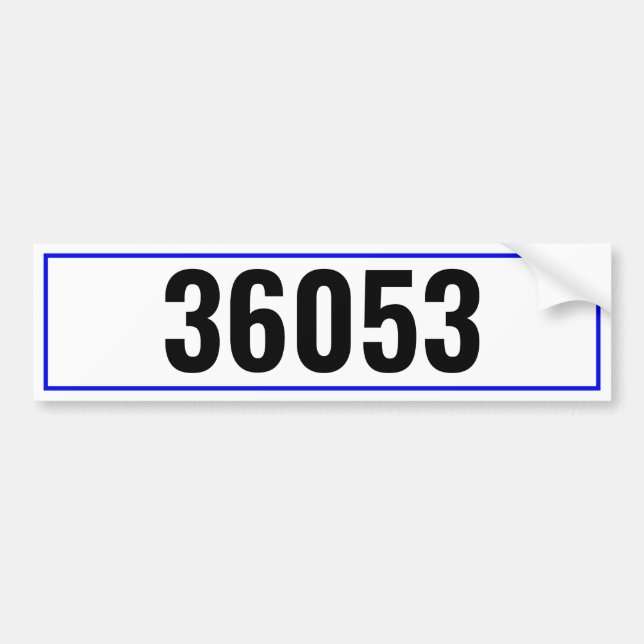 Modern brevlåda nummer bildekal (Framsidan)