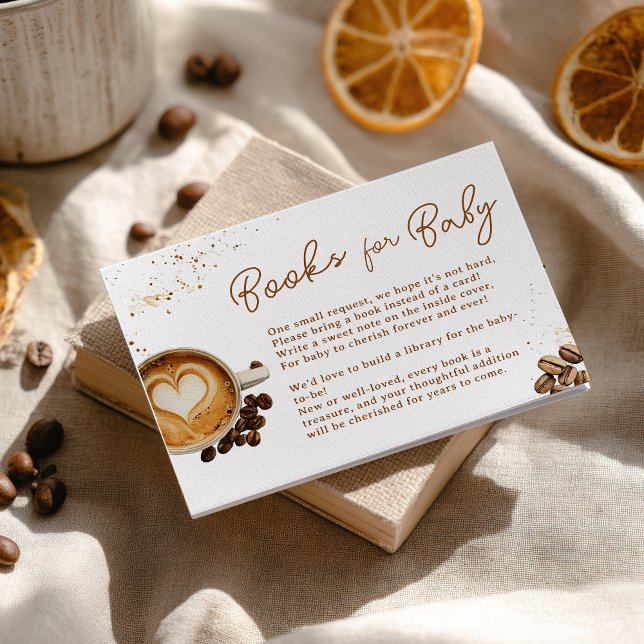 Modern Brewing Coffee ThLED Bokar för Baby Tilläggskort (Modern Brewing Coffee Themed Books for Baby Enclosure Card)