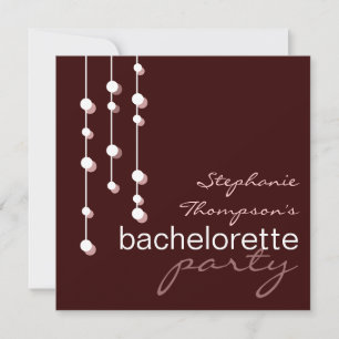 Modern Bride Bachelorette Party-inbjudan Inbjudningar