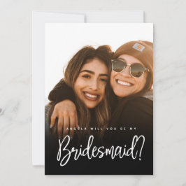 Modern bridermaid frieri skript, platt kort