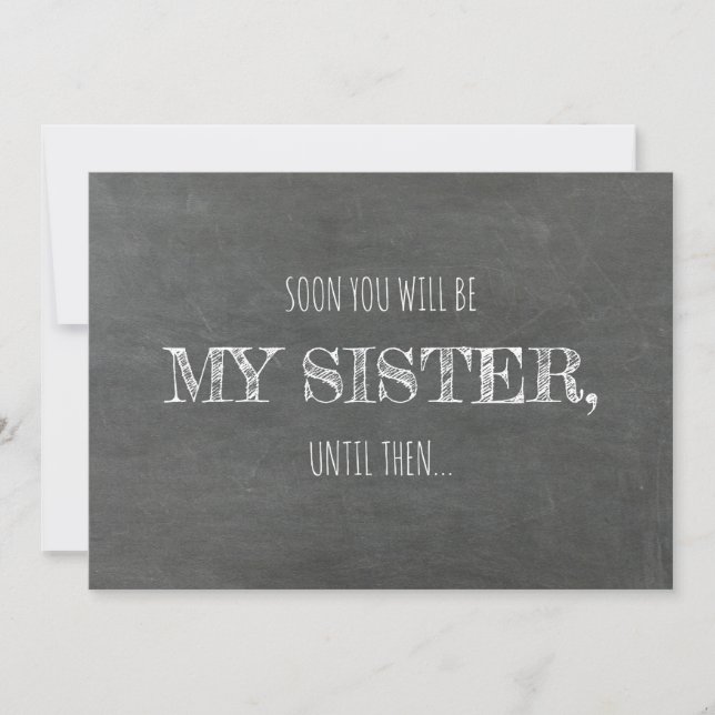 Modern Bridesmaid/Maid of honor Frieri Inbjudningar (Framsida)