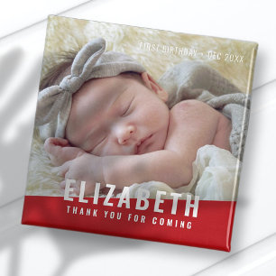 Modern Bright Färg Photo Tack för födelsedagsfoto Magnet