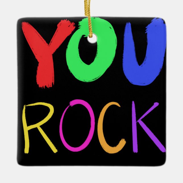 Modern Bright, fetstilt färgad mot Sten Julgransprydnad Keramik (Framsida)