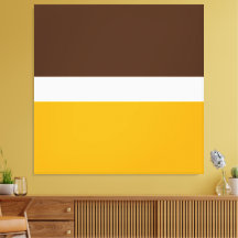 Modern Bright Golden Gult Brown Färg block