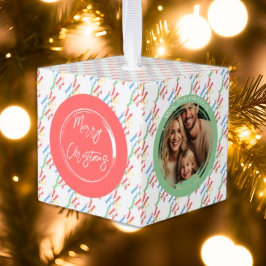 Modern Bright Merry Photo Keepsaké