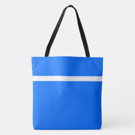 Modern Bright Nautical Blue White Sporty Rand Tygkasse