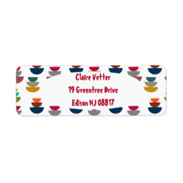 Modern BrightStor-minimalism i mitten av århundrad Returadress Etikett