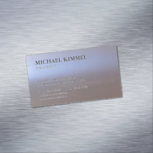 Modern Bröjd Metall Se S01-Anpassade Magnetiska Visitkort