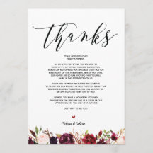 Modern bröllam tackkort v1