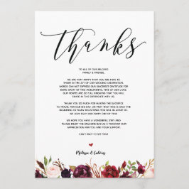 Modern bröllam tackkort v1 inbjudningar