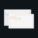 Modern Bröllop Adress och Önskemål-kort för Guld-s Rådkort<br><div class="desc">Lägg till en personlig beröring till bröllop med ett modernt manus-råd till bröllop och önskemål-kort. Det här rådgivningskortet har titeln "klokhetens ord" med detaljer i skriptet guld och sans serif font stil med guld gräns på vit bakgrund. Perfekt för bröllop, babydusch, födelsedagsfest, möhippa, bachelorette-fest och alla särskilda tillfällen. Obs! Folidinformationen...</div>