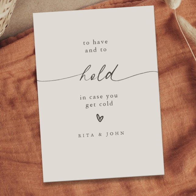 Modern Bröllop att ha och att hålla i ratttecken Poster (Skapare uppladdad)