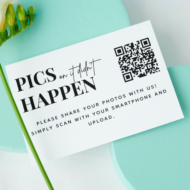 Modern Bröllop Bilder eller så hände inte QR-koden Tilläggskort (Skapare uppladdad)