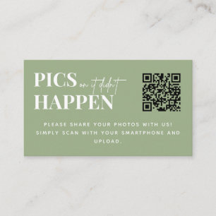 Modern Bröllop Bilder eller så hände inte QR-koden Tilläggskort