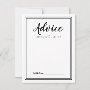 Modern Bröllop Black White Newlyged Adapter