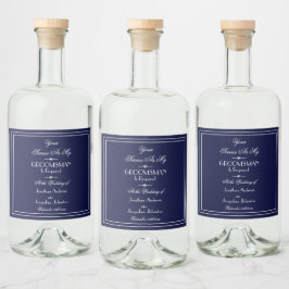 Modern Bröllop blir min Groomsman Frieri Spritflaskor Etikett