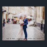 Modern Bröllop Bride Groom Photo Poster<br><div class="desc">Modern Bröllop Bride Groom Photo Poster</div>