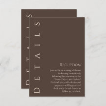 Modern Bröllop Details-Land Brown