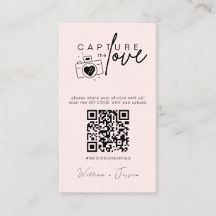 Modern Bröllop - fånga upp kärlek Qr-koden Tilläggskort