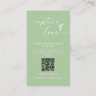 Modern Bröllop - fånga upp kärlek Qr-koden Tilläggskort