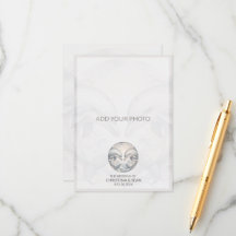 Modern Bröllop-förslutningskort för Stollig-delfin