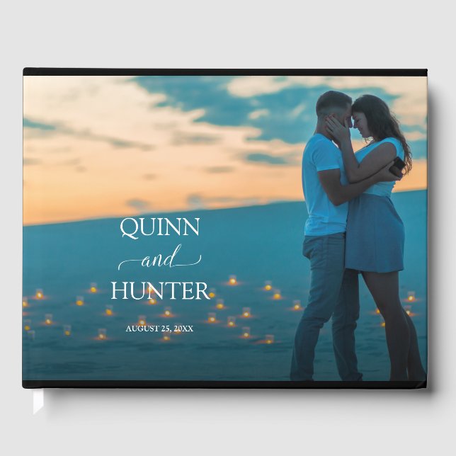 Modern Bröllop-fotogäst Bok (Framsida)