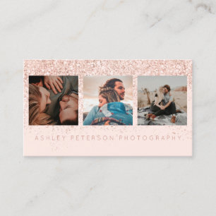 Modern bröllop-fotografi av typografin ro guld visitkort