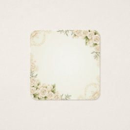 modern bröllop fyrkantigt visitkort