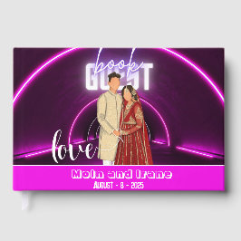 Modern Bröllop Guest Bok