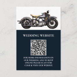 Modern Bröllop i motorcykelflottan i vintage Tilläggskort