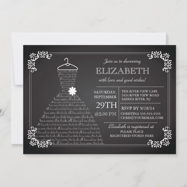 Modern Bröllop-Möhippa Inbjudningar (Framsida)