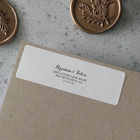Modern Bröllop OSA-adressetikett för calligrafi