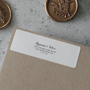 Modern Bröllop OSA-adressetikett för calligrafi Adressetikett