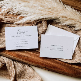 Modern Bröllop OSA Calligraphy-kort Kort